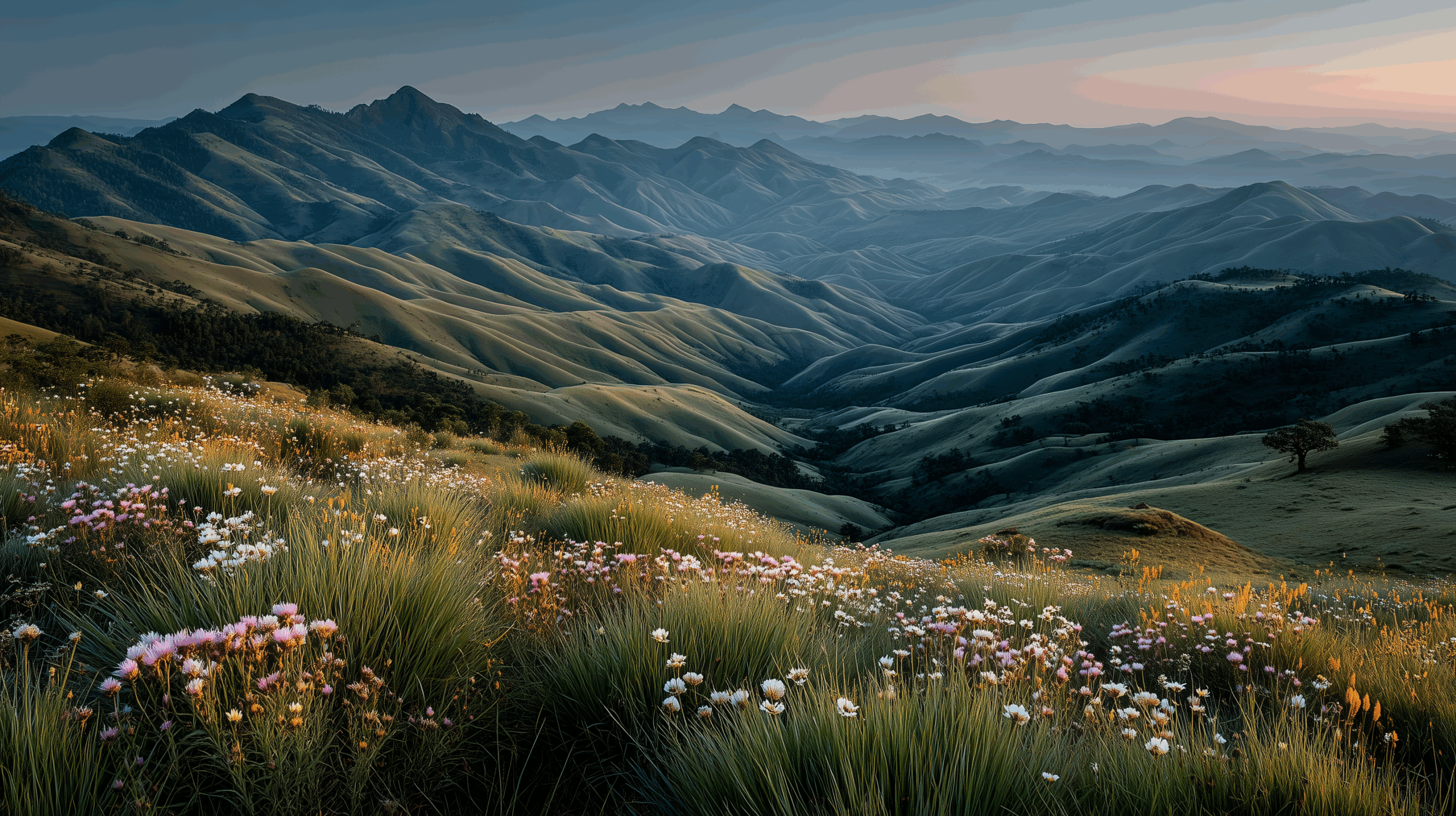 Abstract positive landscape